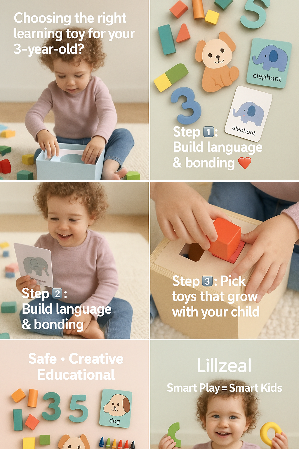 How to Choose the Best Learning Toy for 3-Year-Olds | Lilzeal – Smart Play = Smart Kids