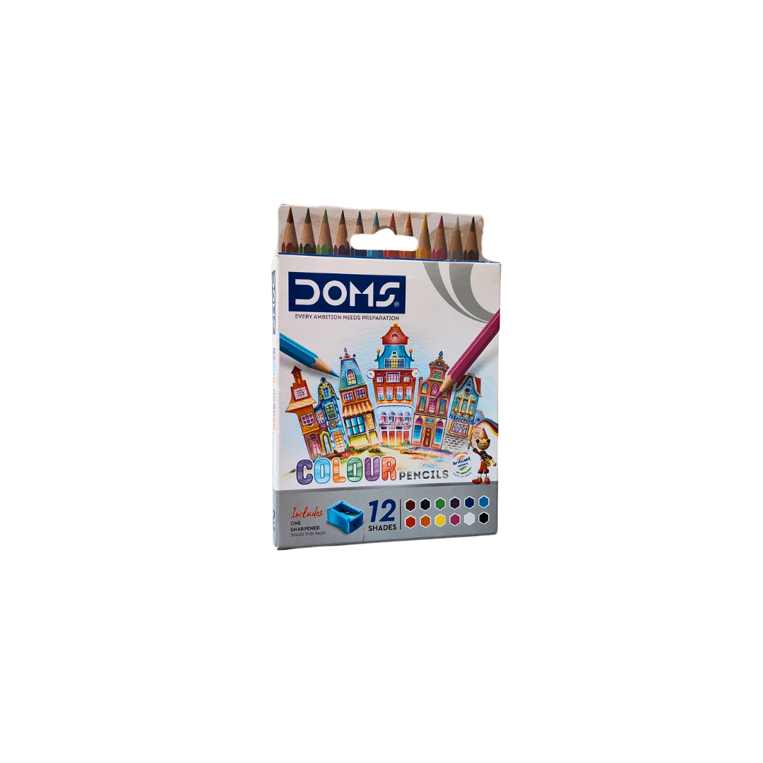 Doms Colour Pencils,12 shades