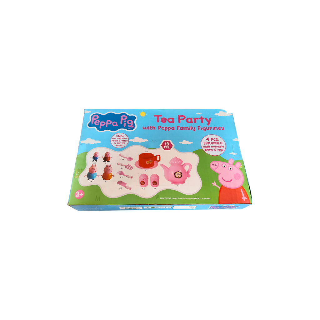 Peppa Pig Tea Party with Peppa Family Figurines