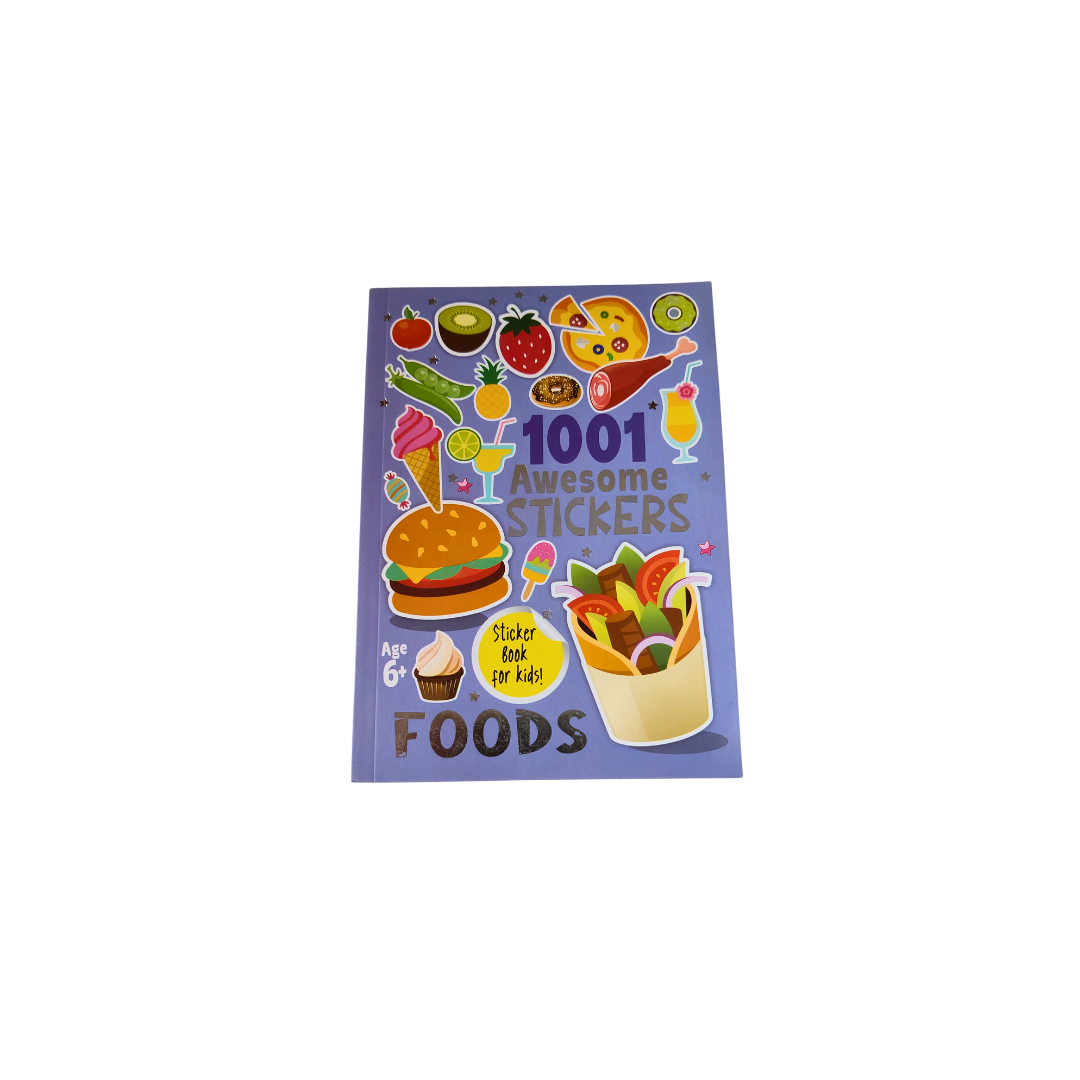 Food Sticker Books with 1001 Stickers