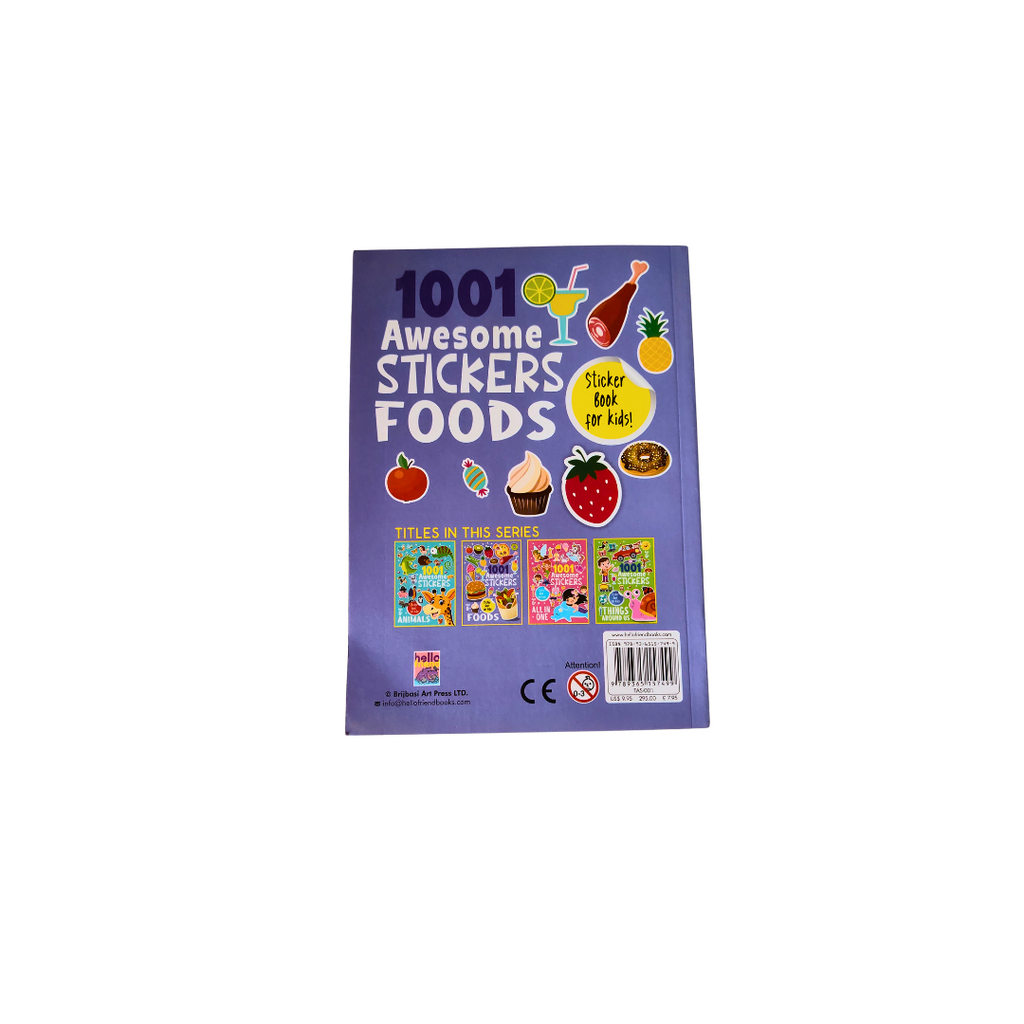Food Sticker Books with 1001 Stickers