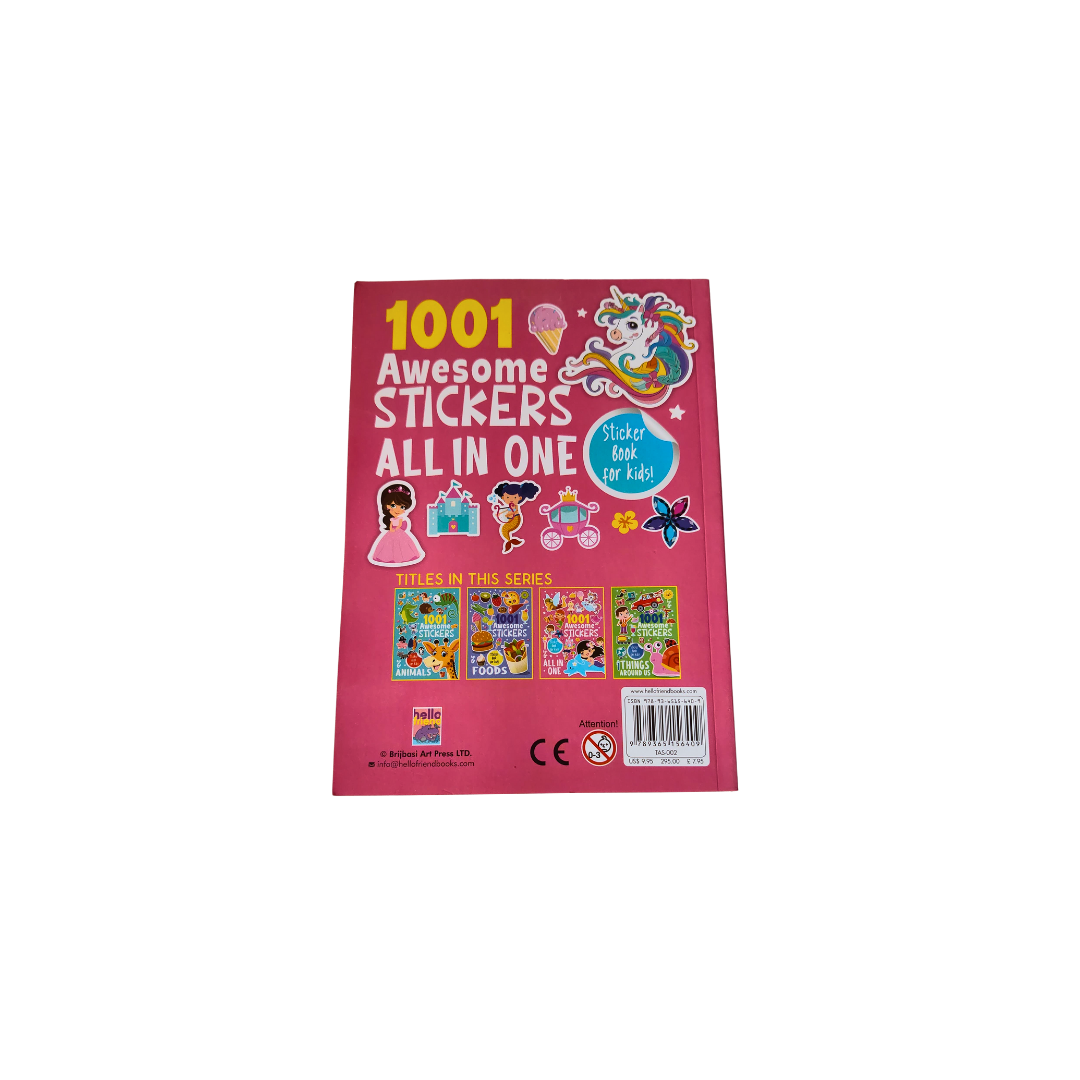 All in one Sticker Books with 1001 Stickers