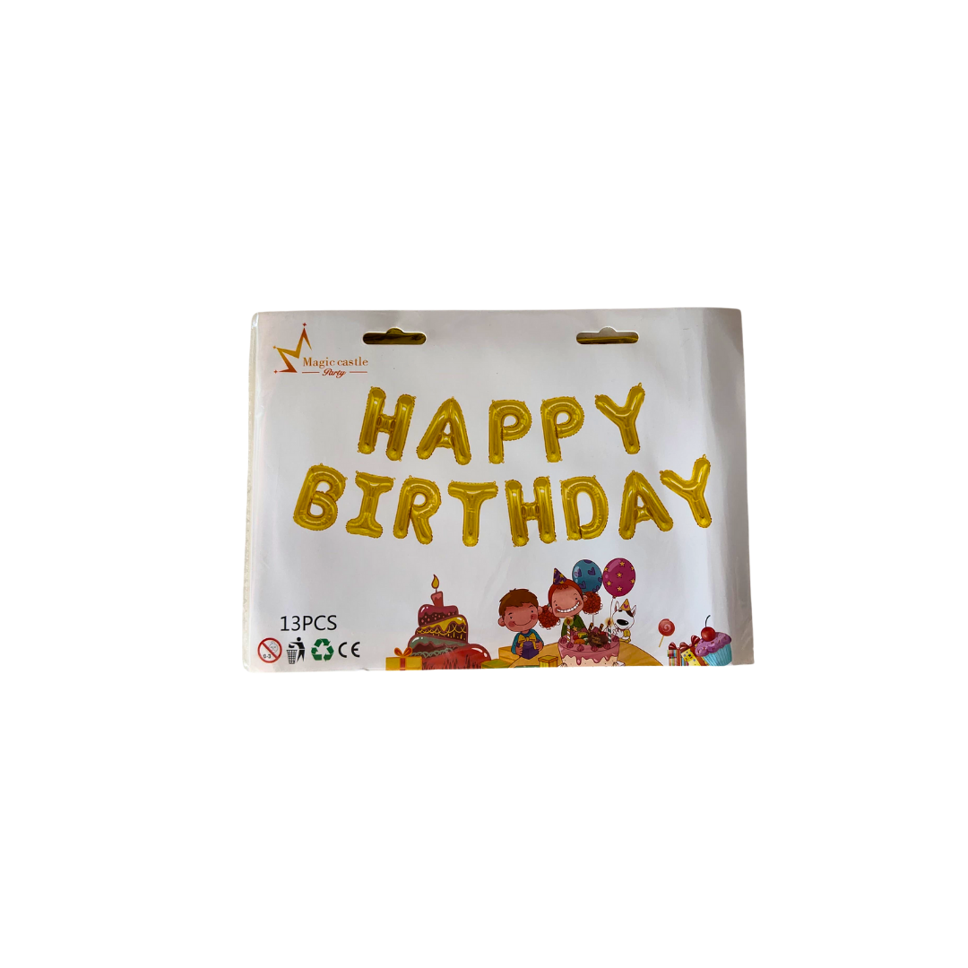 Happy birthday Foil Balloons,13 Pcs