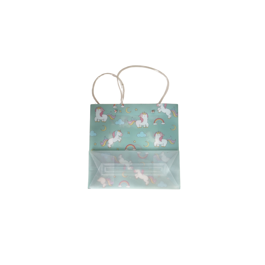 Designer Plastic gift Carry Bags,22x22cm.