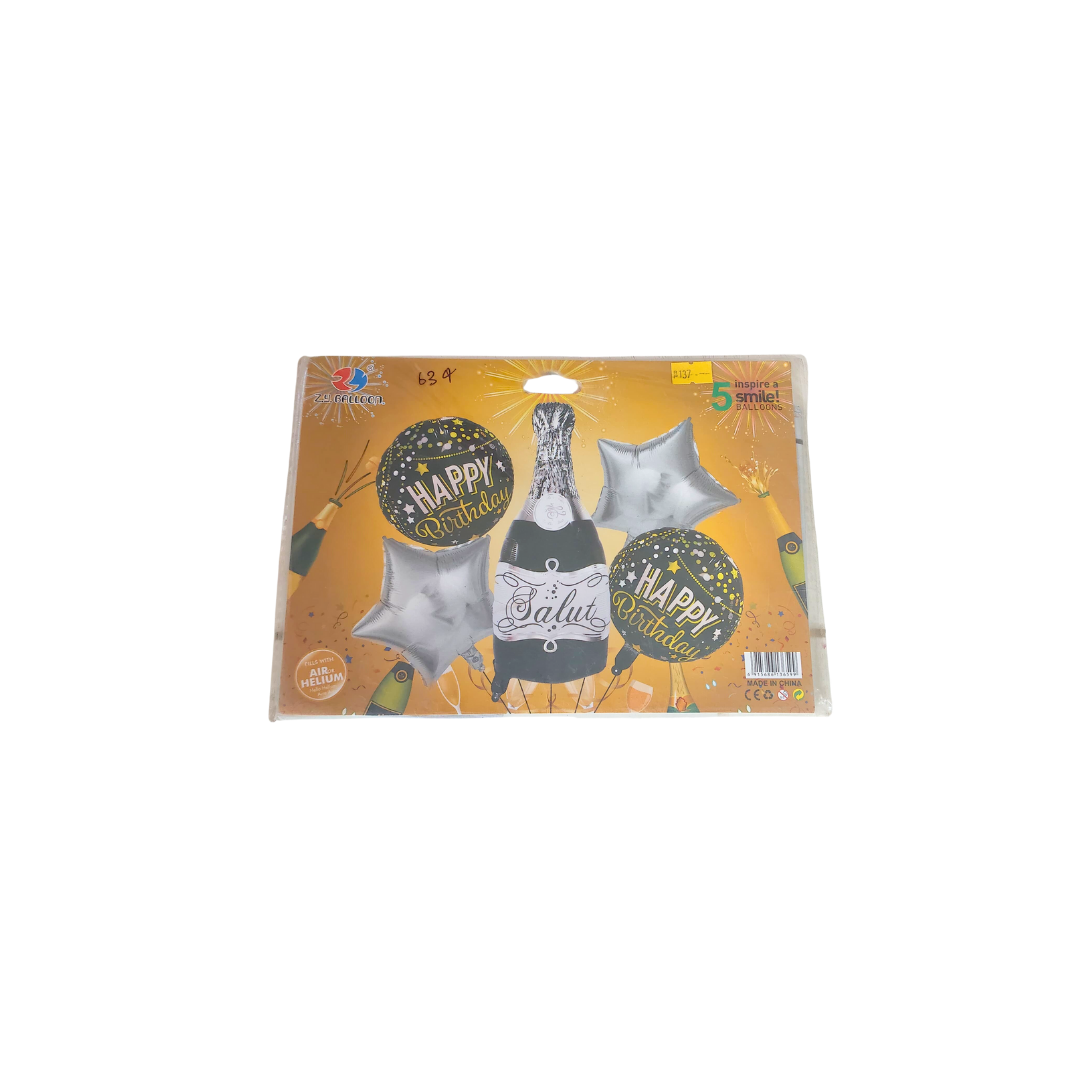 Bear Bottle Themed Foil Balloons