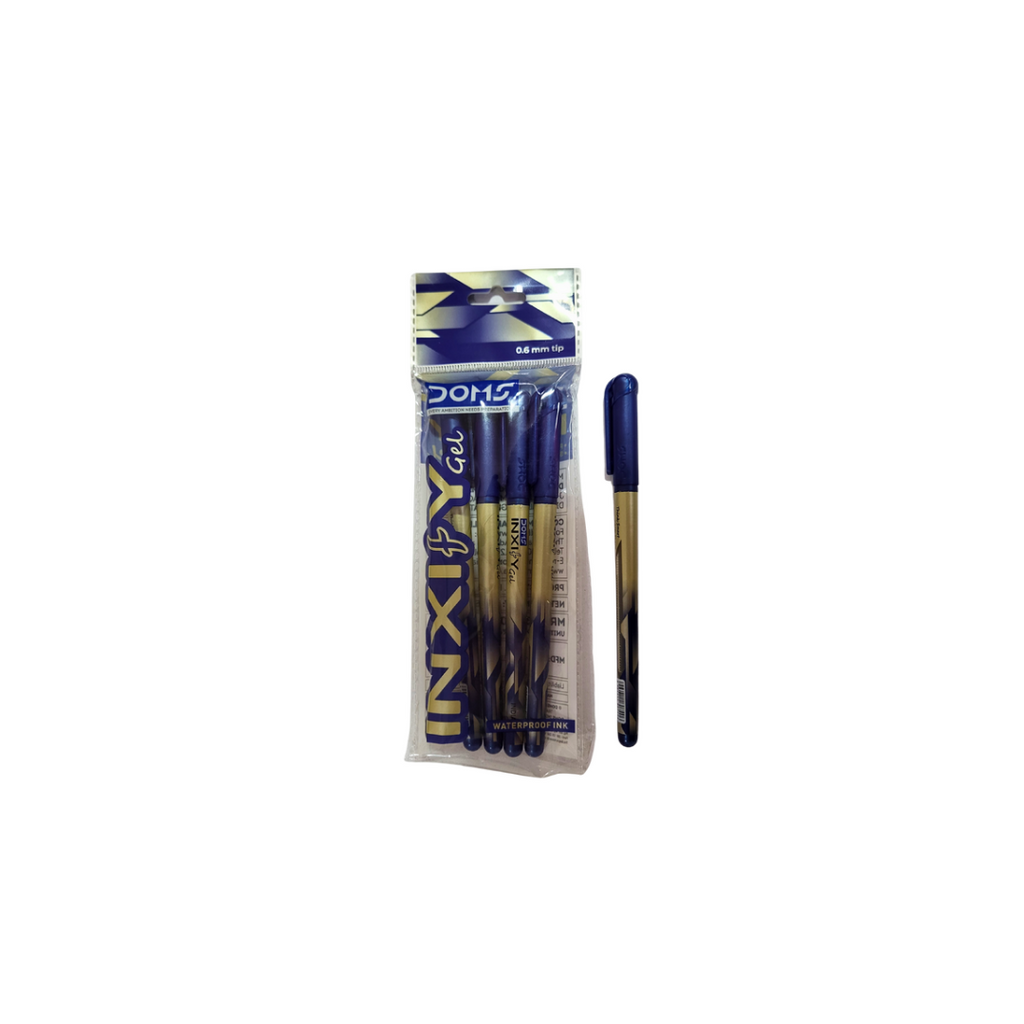 Doms Inxify Gel Pen,0.6 mm Tip,Blue