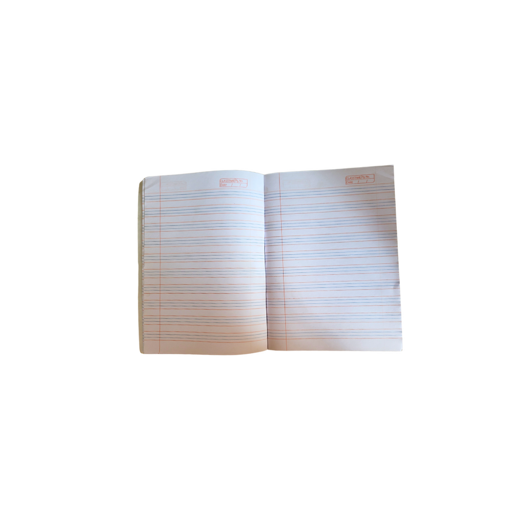 4 Line Ruled Notebook,168 Pages