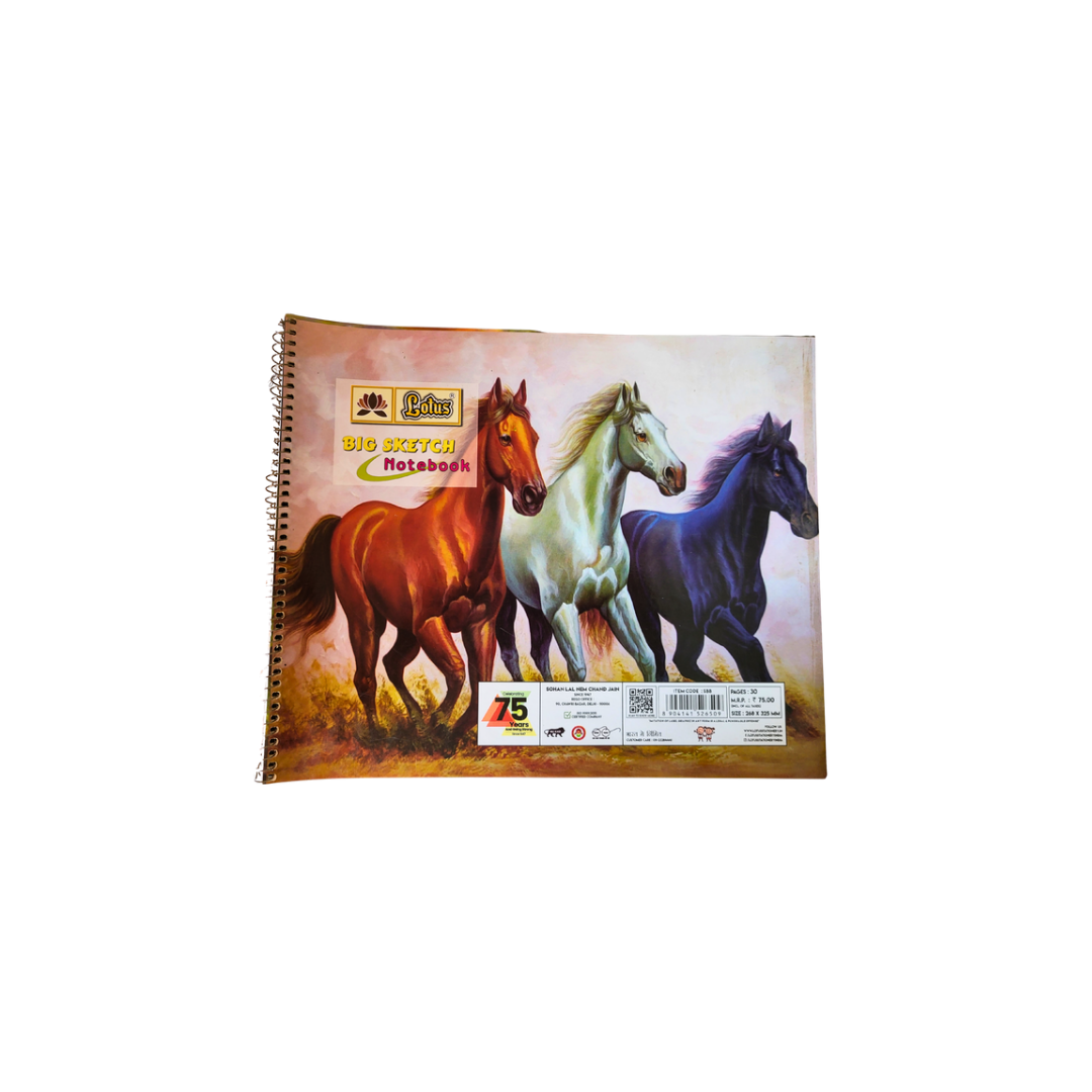 Lotus Sketchbook,Large,30 Pages
