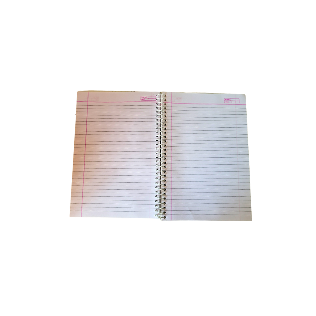 A4 Ruled Spiral Notebook,300 Pages