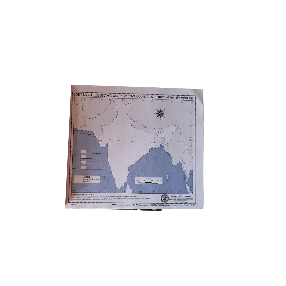 India Physical Maps,1 pc