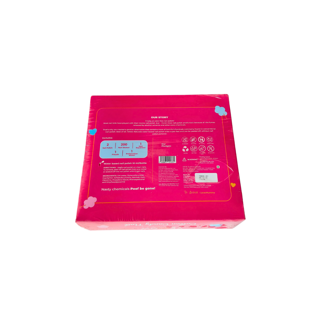 Yellow Natural's Cotton Candy Nail Paint