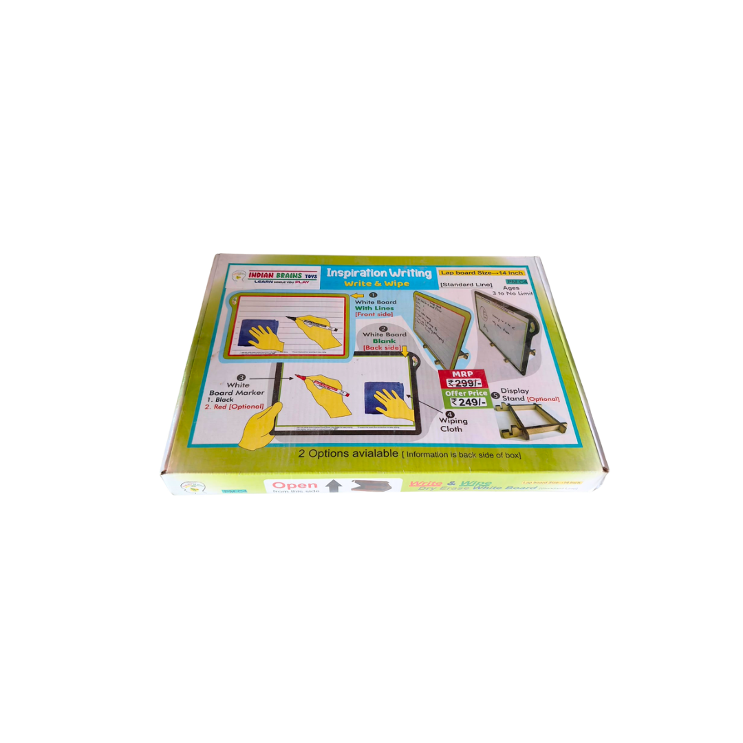 2 in 1 White board & Lined notebook board
