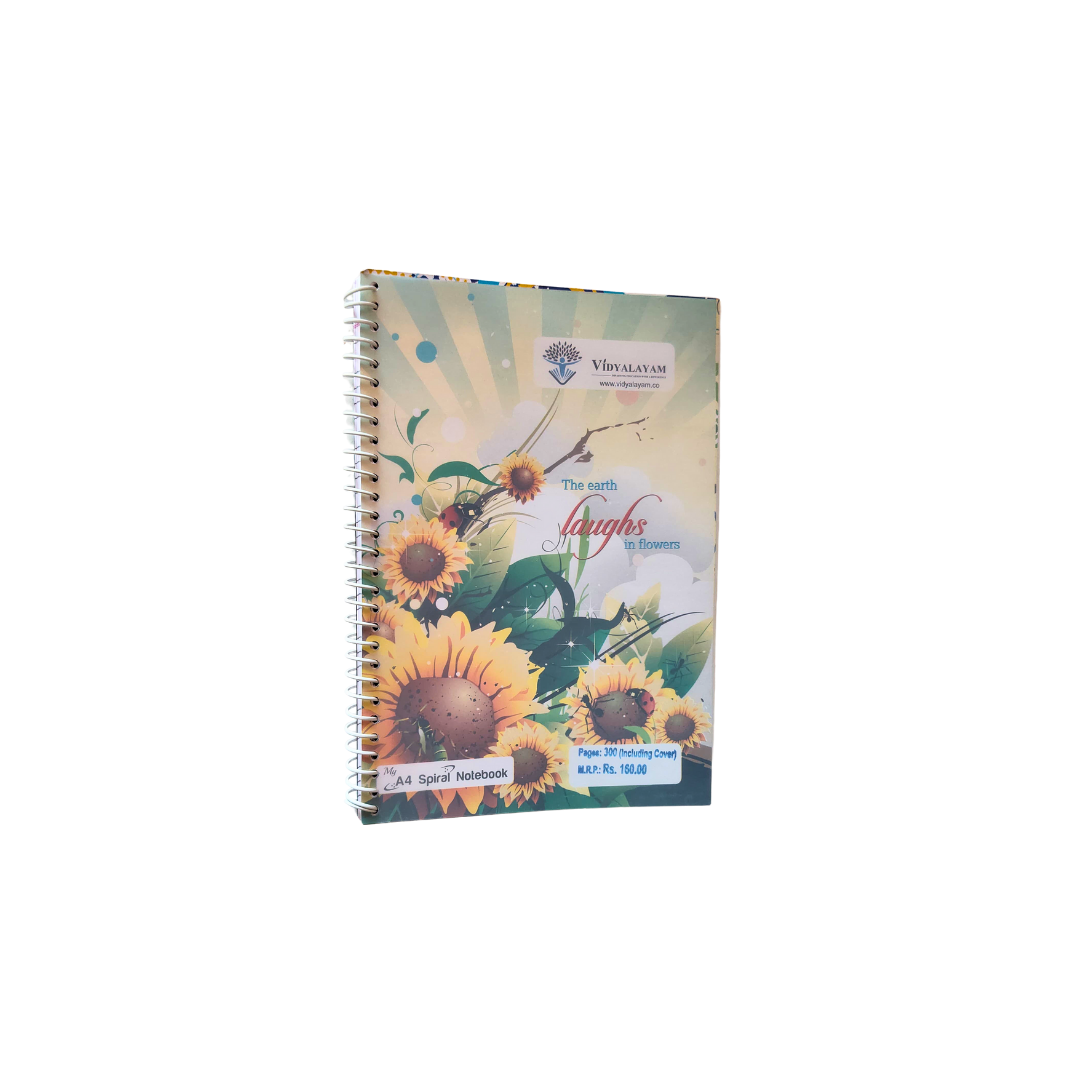 A4 Spiral Notebook,300 pages