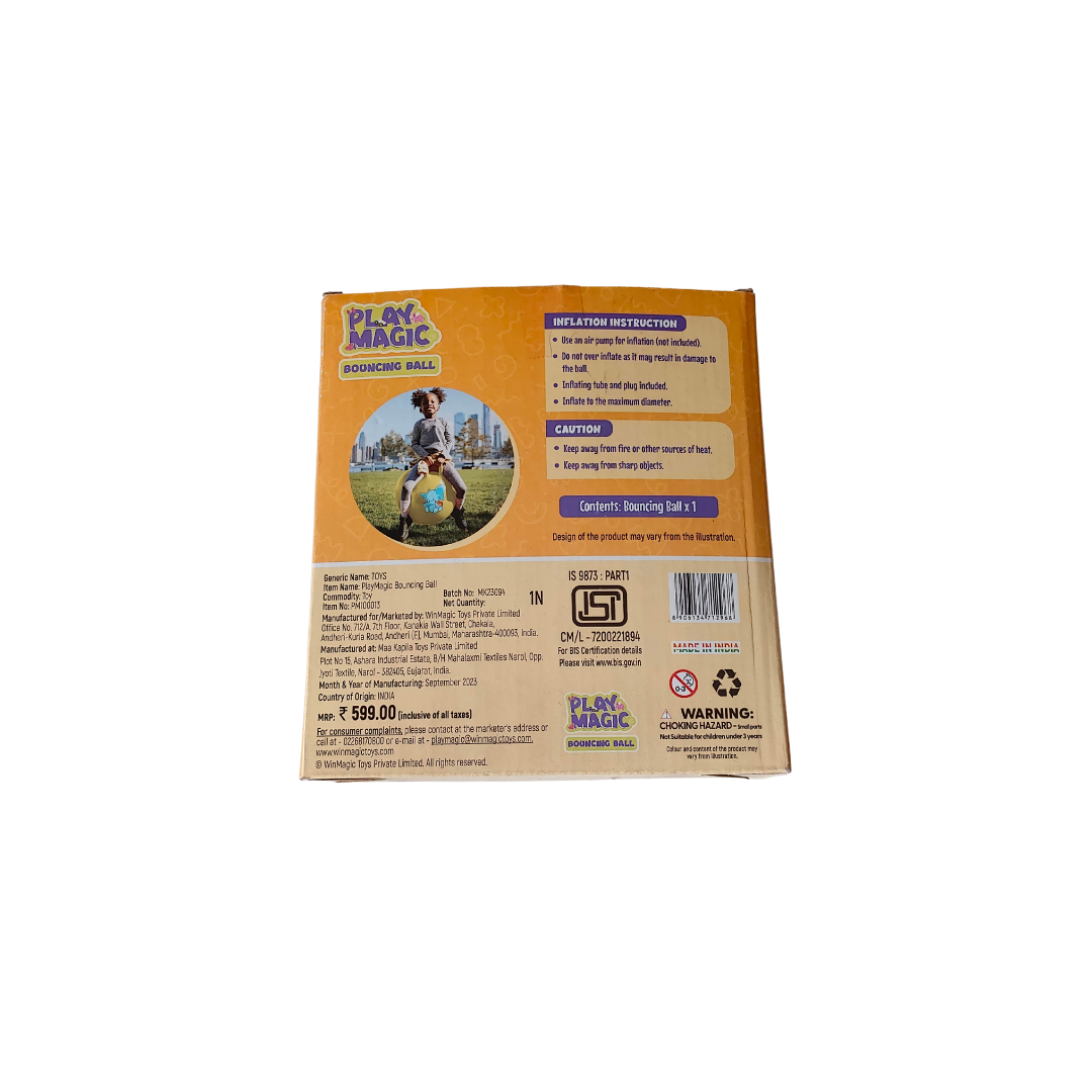 Play Magic Bouncing ball, Sit-Hop-Ride