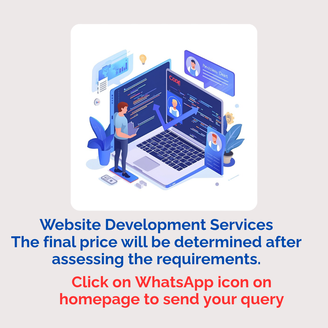 Final Price to be decided after accessing the requirements