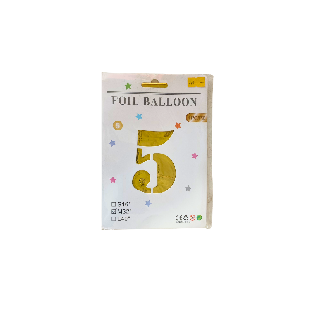 Digit Foiled Balloons