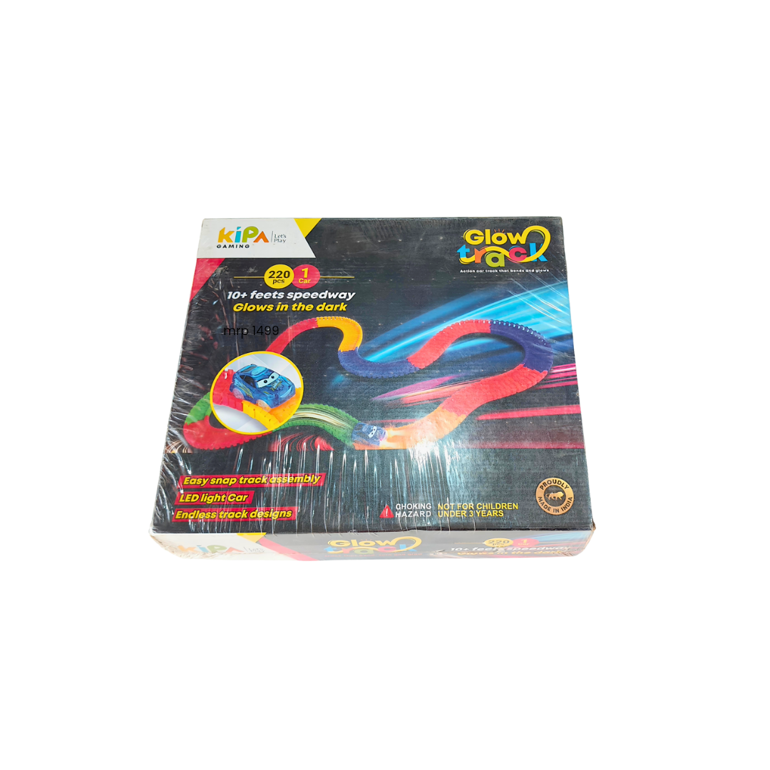 Kipa Glow Track with LED light Car and endless Track design and Easy assembly