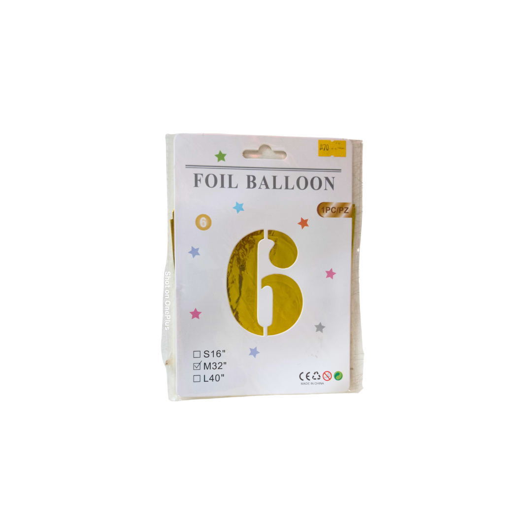 Digit Foiled Balloons